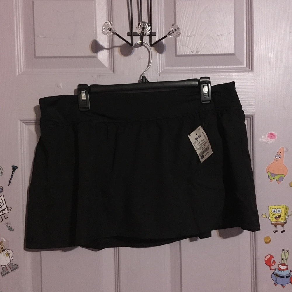 Nike Swim Board Skirt 1X Black NWT
